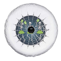 Funny Dancing Skeletons Spare Tire Cover Pickleball Halloween Gift - Wonder Print Shop