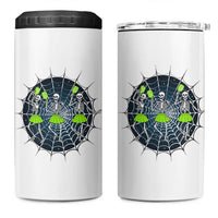 Funny Dancing Skeletons 4 in 1 Can Cooler Tumbler Pickleball Halloween Gift