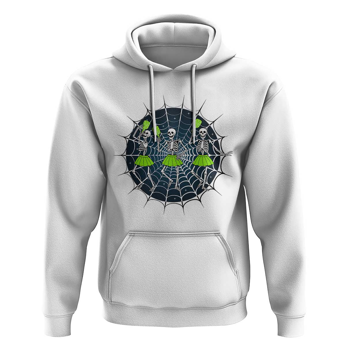 Funny Dancing Skeletons Hoodie Pickleball Halloween Gift - Wonder Print Shop