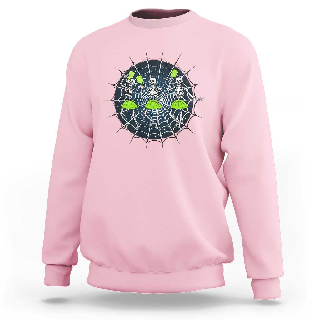 Funny Dancing Skeletons Sweatshirt Pickleball Halloween Gift - Wonder Print Shop