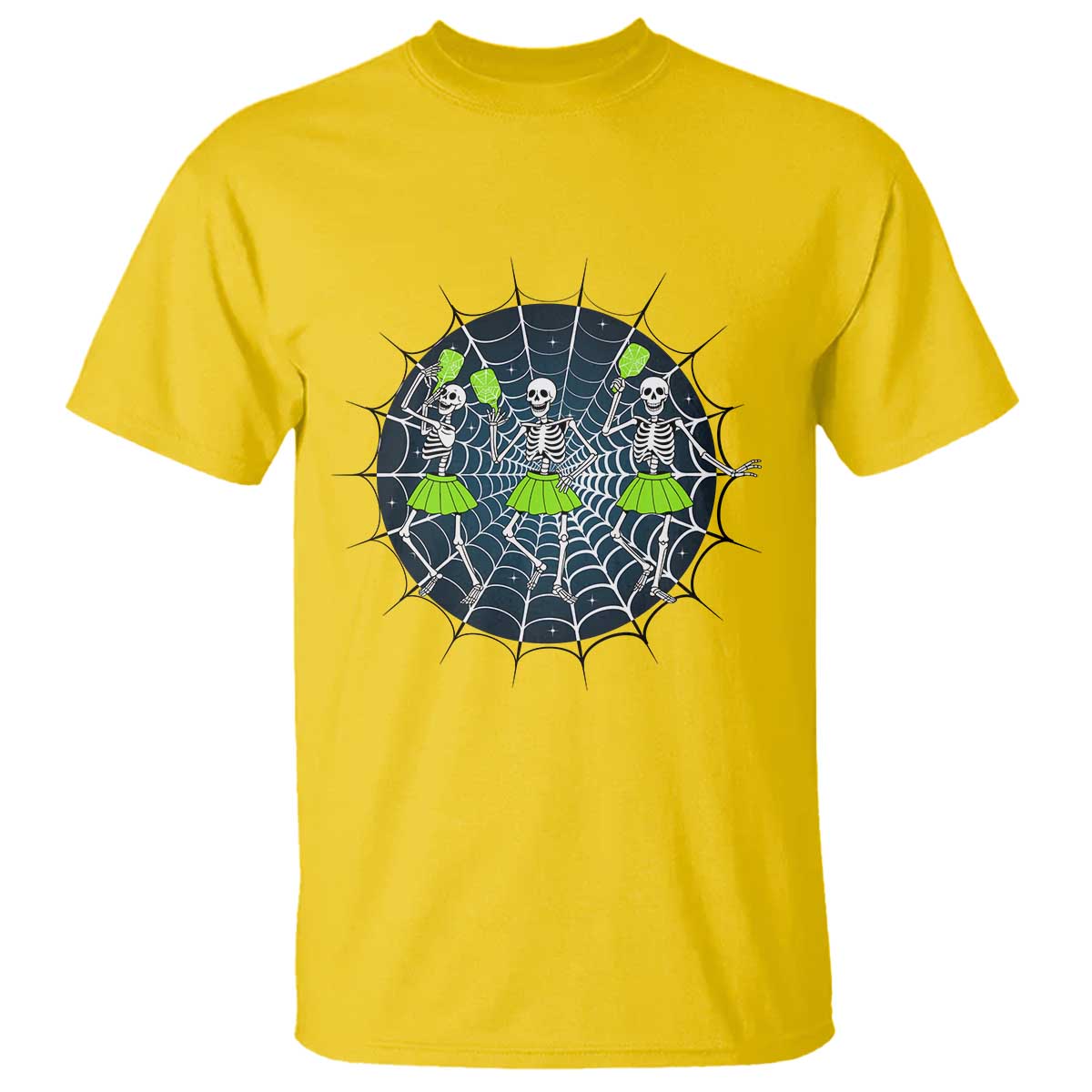 Funny Dancing Skeletons T Shirt Pickleball Halloween Gift - Wonder Print Shop