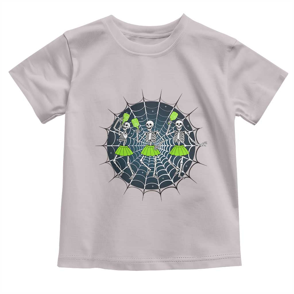 Funny Dancing Skeletons Toddler T Shirt Pickleball Halloween Gift - Wonder Print Shop