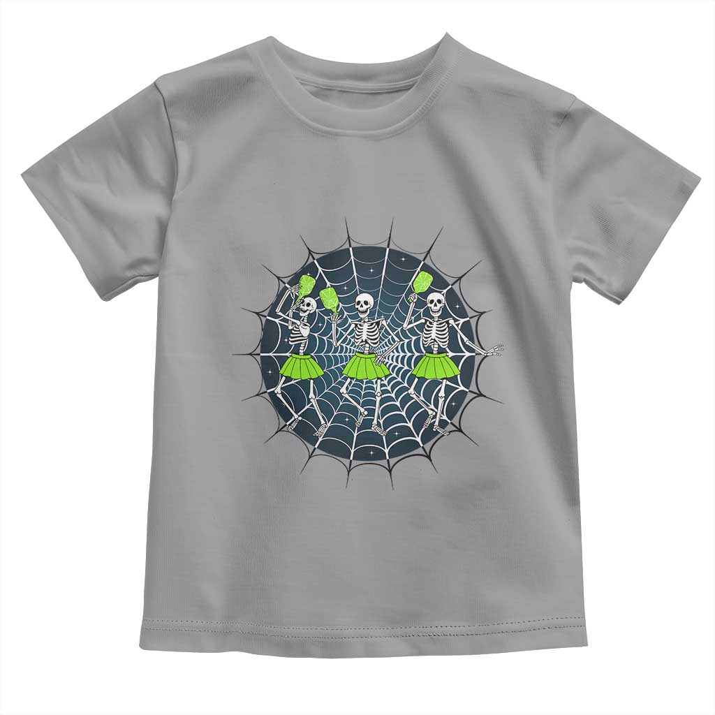 Funny Dancing Skeletons Toddler T Shirt Pickleball Halloween Gift - Wonder Print Shop