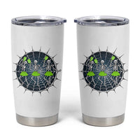 Funny Dancing Skeletons Tumbler Cup Pickleball Halloween Gift