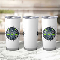 Funny Dancing Skeletons Tumbler Cup Pickleball Halloween Gift