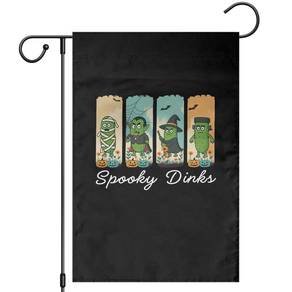 Funny Halloween Pickleball Garden Flag Spooky Dinks Gift For Players - Wonder Print Shop