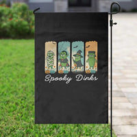 Funny Halloween Pickleball Garden Flag Spooky Dinks Gift For Players - Wonder Print Shop