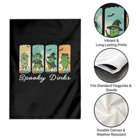 Funny Halloween Pickleball Garden Flag Spooky Dinks Gift For Players - Wonder Print Shop