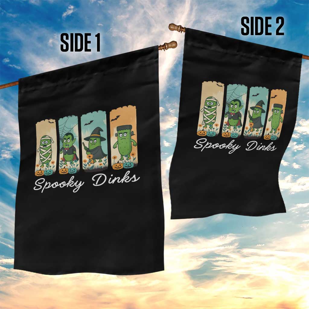 Funny Halloween Pickleball Garden Flag Spooky Dinks Gift For Players - Wonder Print Shop