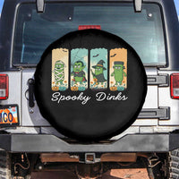 Funny Halloween Pickleball Spare Tire Cover Spooky Dinks Gift For Players - Wonder Print Shop