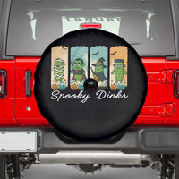 Funny Halloween Pickleball Spare Tire Cover Spooky Dinks Gift For Players - Wonder Print Shop