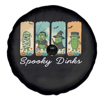 Funny Halloween Pickleball Spare Tire Cover Spooky Dinks Gift For Players - Wonder Print Shop