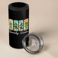 Funny Halloween Pickleball 4 in 1 Can Cooler Tumbler Spooky Dinks Gift For Players