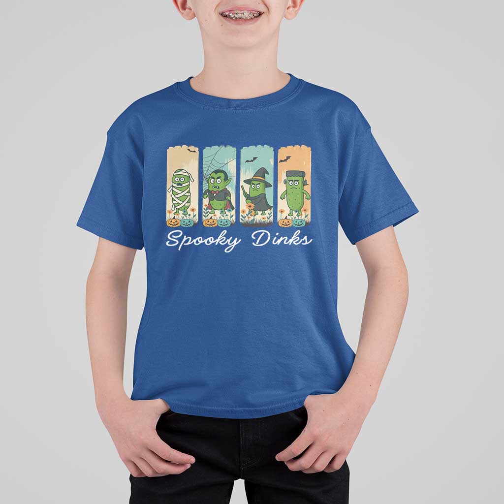 Funny Halloween Pickleball T Shirt For Kid Spooky Dinks Gift For Players - Wonder Print Shop