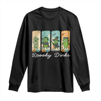 Funny Halloween Pickleball Long Sleeve Shirt Spooky Dinks Gift For Players - Wonder Print Shop