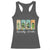 Funny Halloween Pickleball Racerback Tank Top Spooky Dinks Gift For Players - Wonder Print Shop