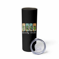 Funny Halloween Pickleball Skinny Tumbler Spooky Dinks Gift For Players