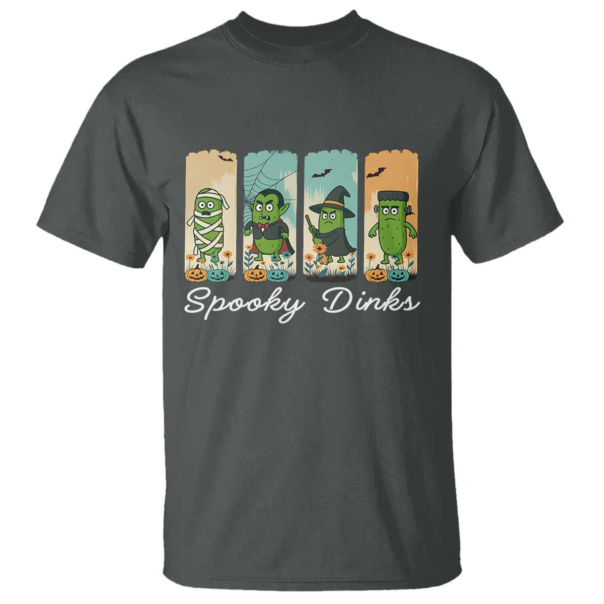 Funny Halloween Pickleball T Shirt Spooky Dinks Gift For Players - Wonder Print Shop