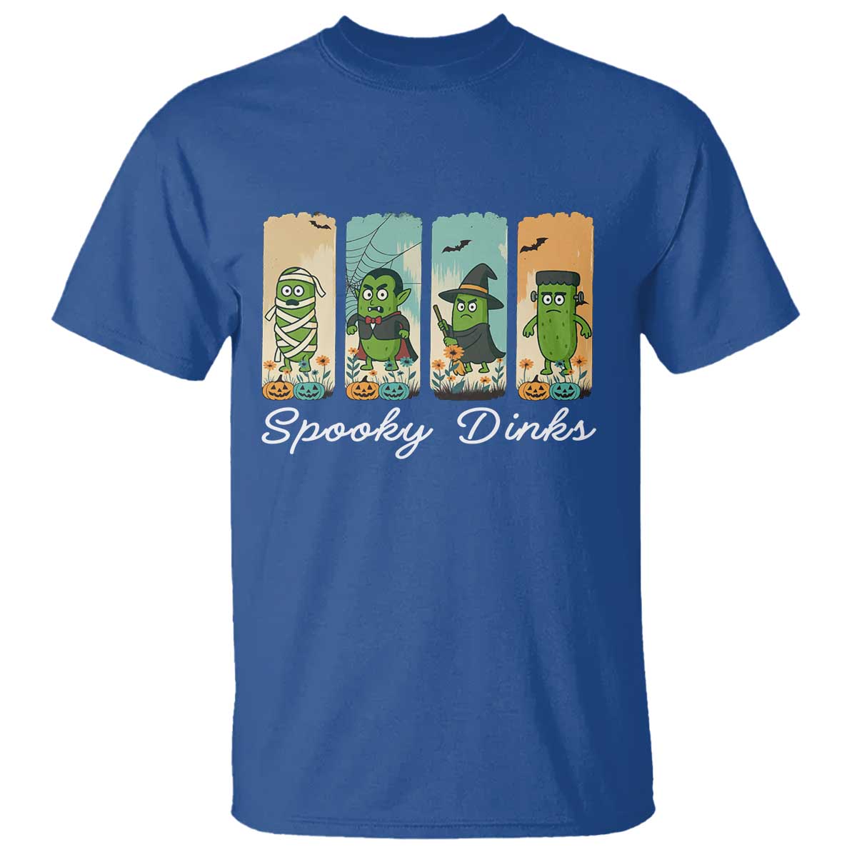Funny Halloween Pickleball T Shirt Spooky Dinks Gift For Players - Wonder Print Shop