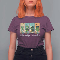 Funny Halloween Pickleball T Shirt For Women Spooky Dinks Gift For Players - Wonder Print Shop