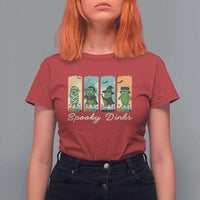 Funny Halloween Pickleball T Shirt For Women Spooky Dinks Gift For Players - Wonder Print Shop