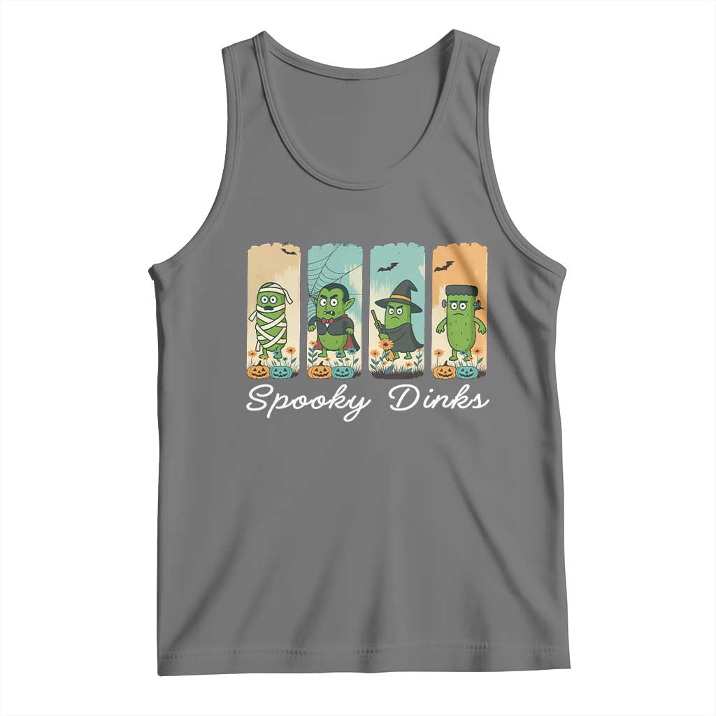 Funny Halloween Pickleball Tank Top Spooky Dinks Gift For Players - Wonder Print Shop