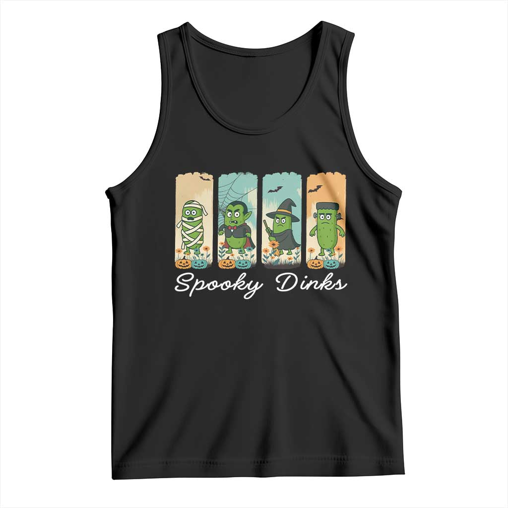 Funny Halloween Pickleball Tank Top Spooky Dinks Gift For Players - Wonder Print Shop
