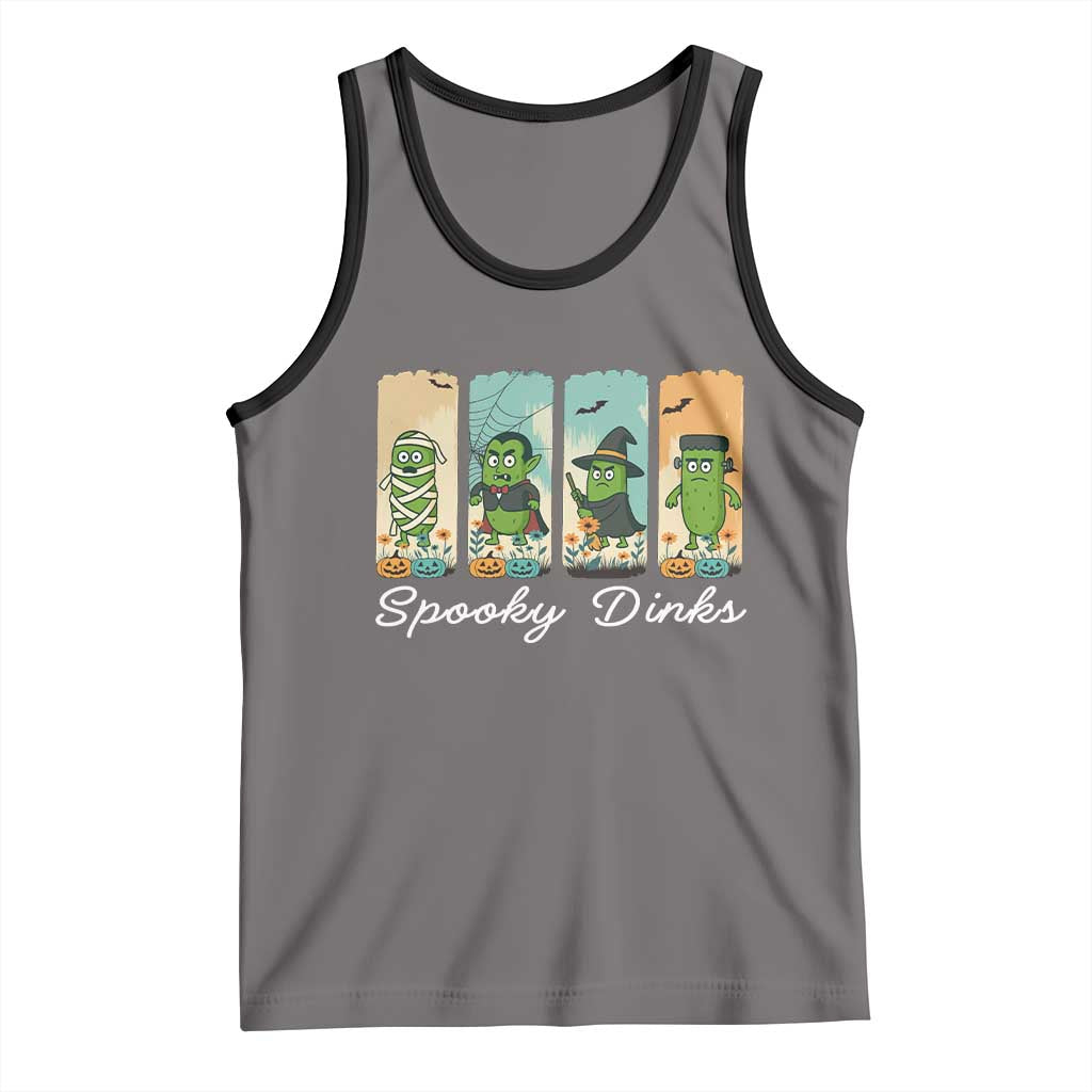 Funny Halloween Pickleball Tank Top Spooky Dinks Gift For Players - Wonder Print Shop