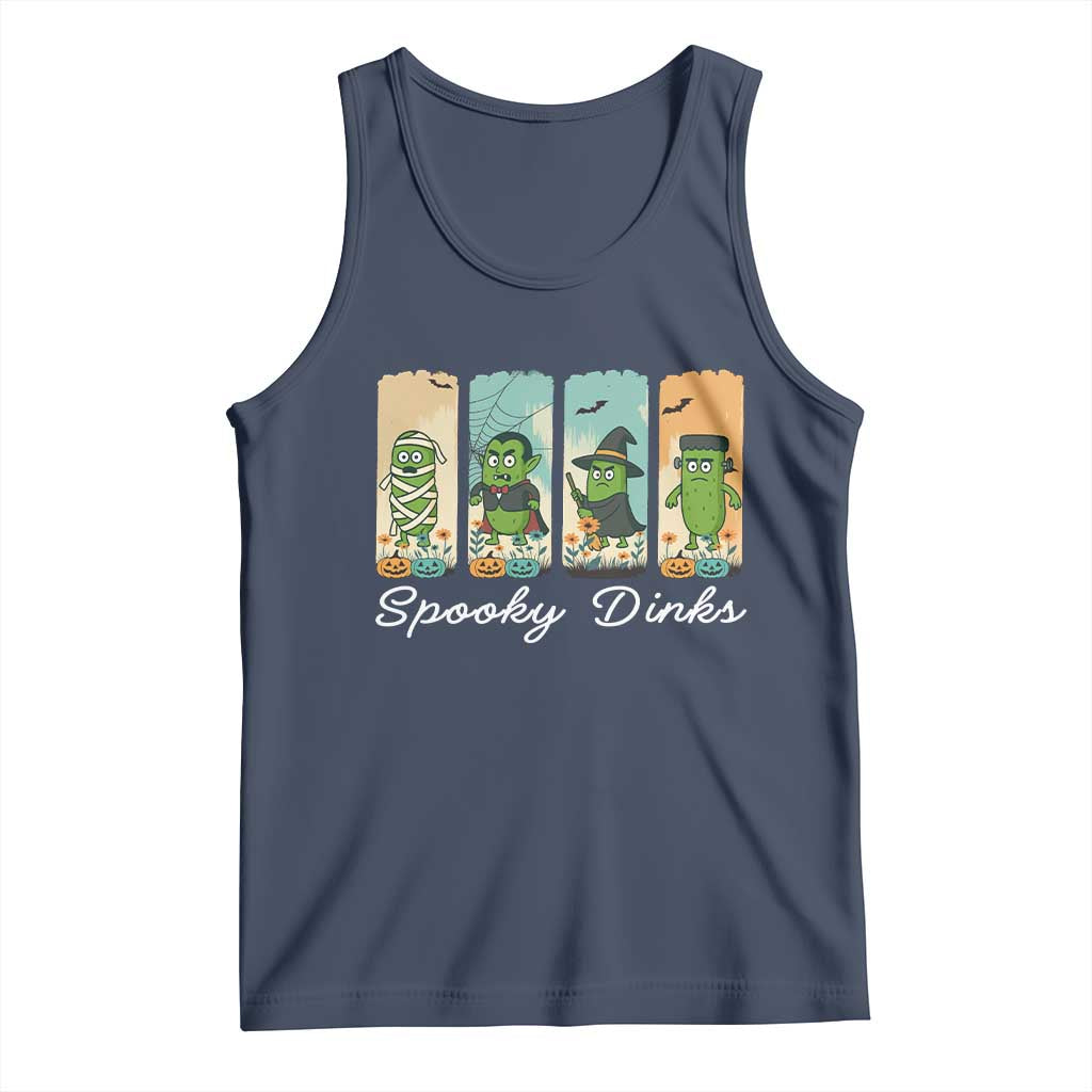 Funny Halloween Pickleball Tank Top Spooky Dinks Gift For Players - Wonder Print Shop