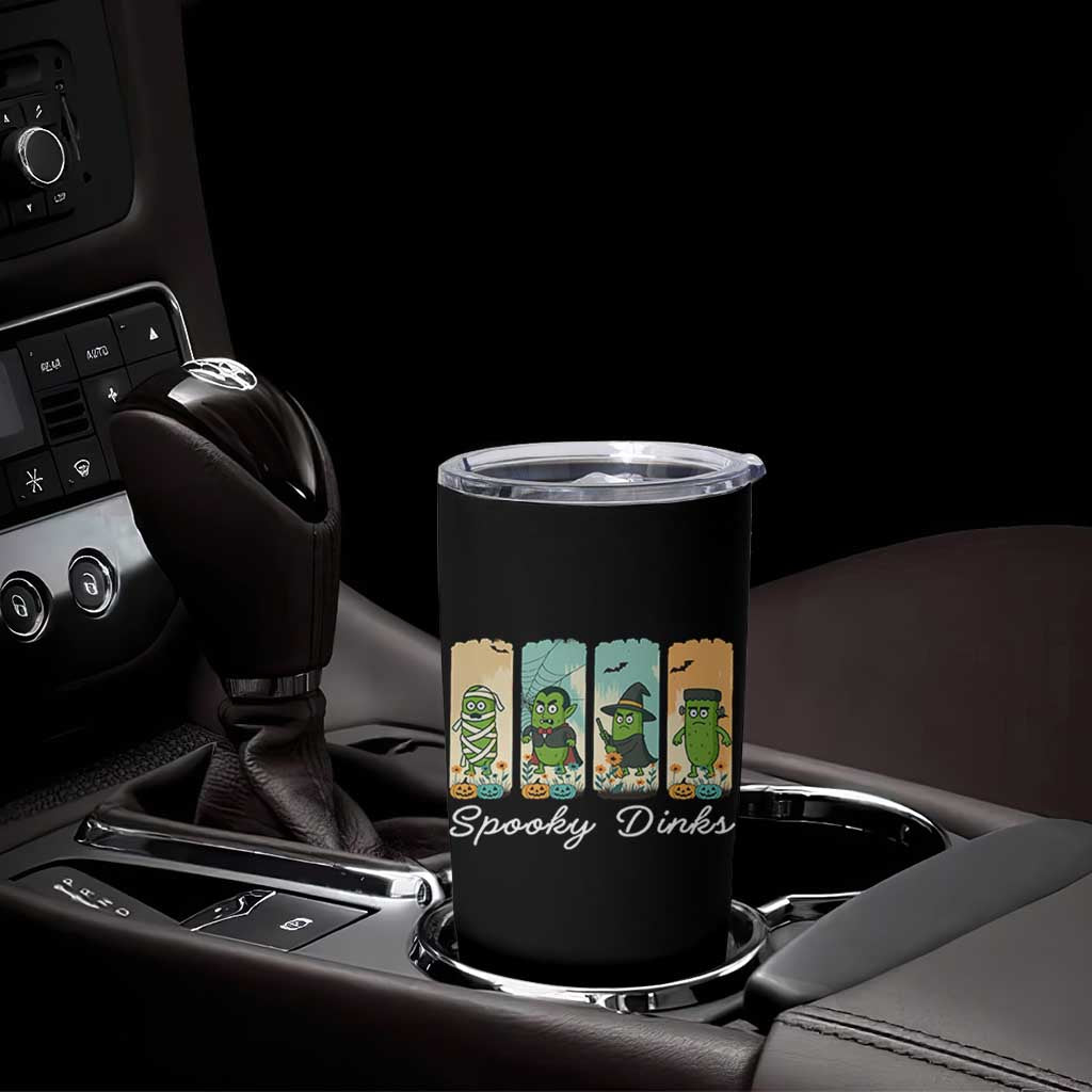 Funny Halloween Pickleball Tumbler Cup Spooky Dinks Gift For Players