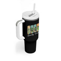 Funny Halloween Pickleball Tumbler With Handle Spooky Dinks Gift For Players