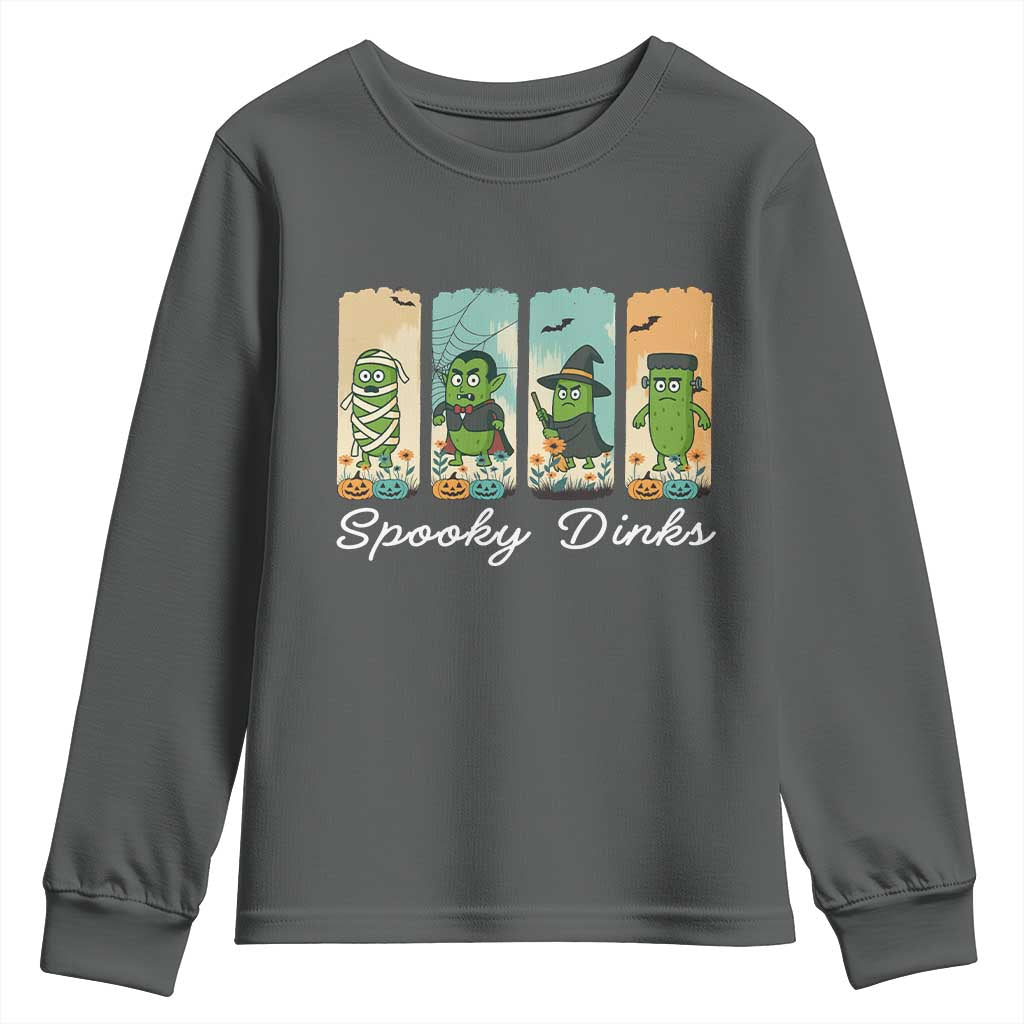 Funny Halloween Pickleball Youth Sweatshirt Spooky Dinks Gift For Players - Wonder Print Shop