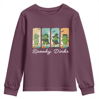Funny Halloween Pickleball Youth Sweatshirt Spooky Dinks Gift For Players - Wonder Print Shop