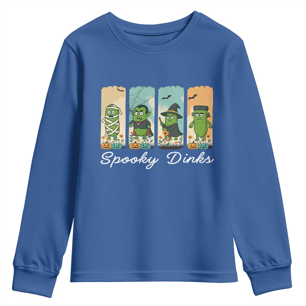 Funny Halloween Pickleball Youth Sweatshirt Spooky Dinks Gift For Players - Wonder Print Shop