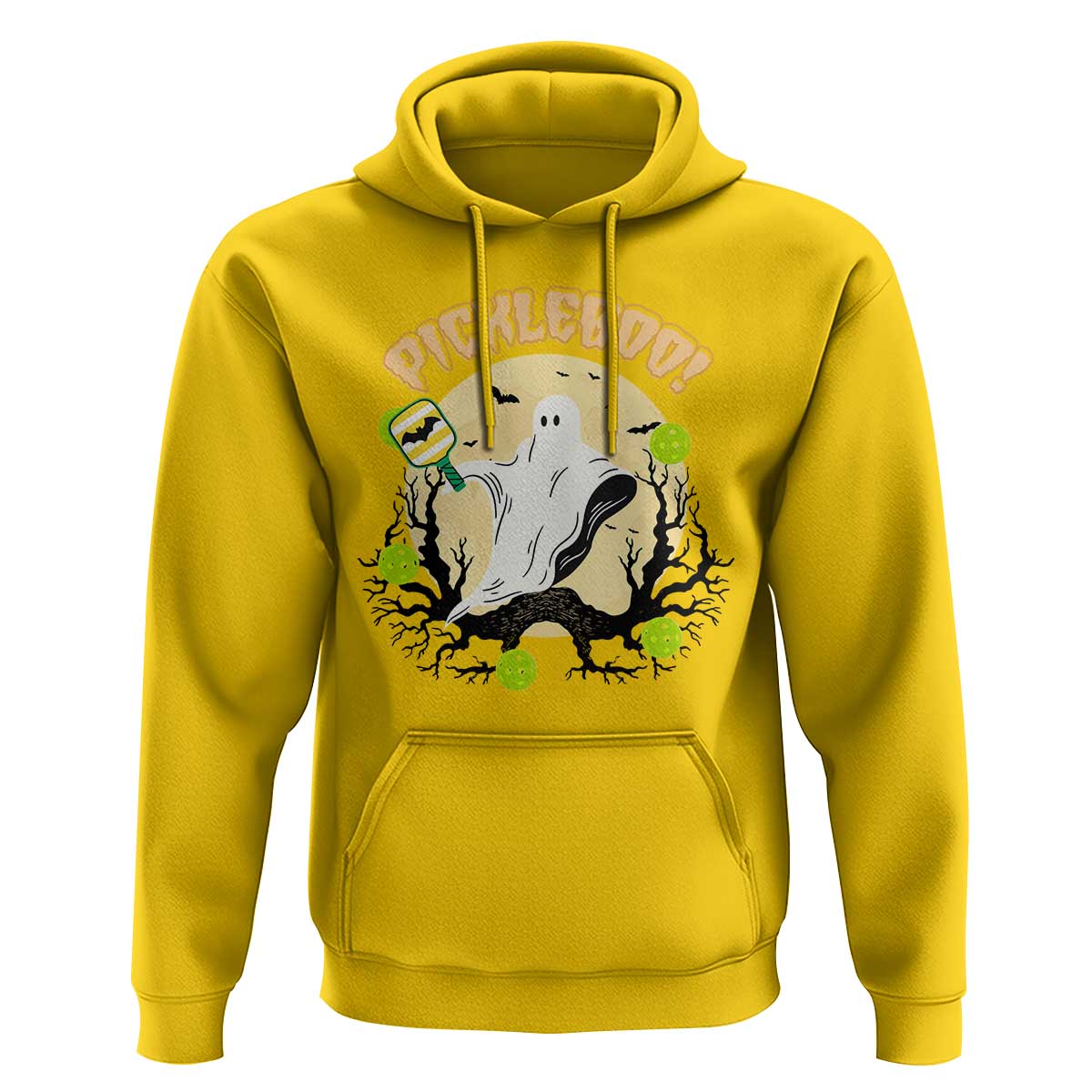 Funny Halloween Pickleball Hoodie Pickleboo Ghost Costume - Wonder Print Shop