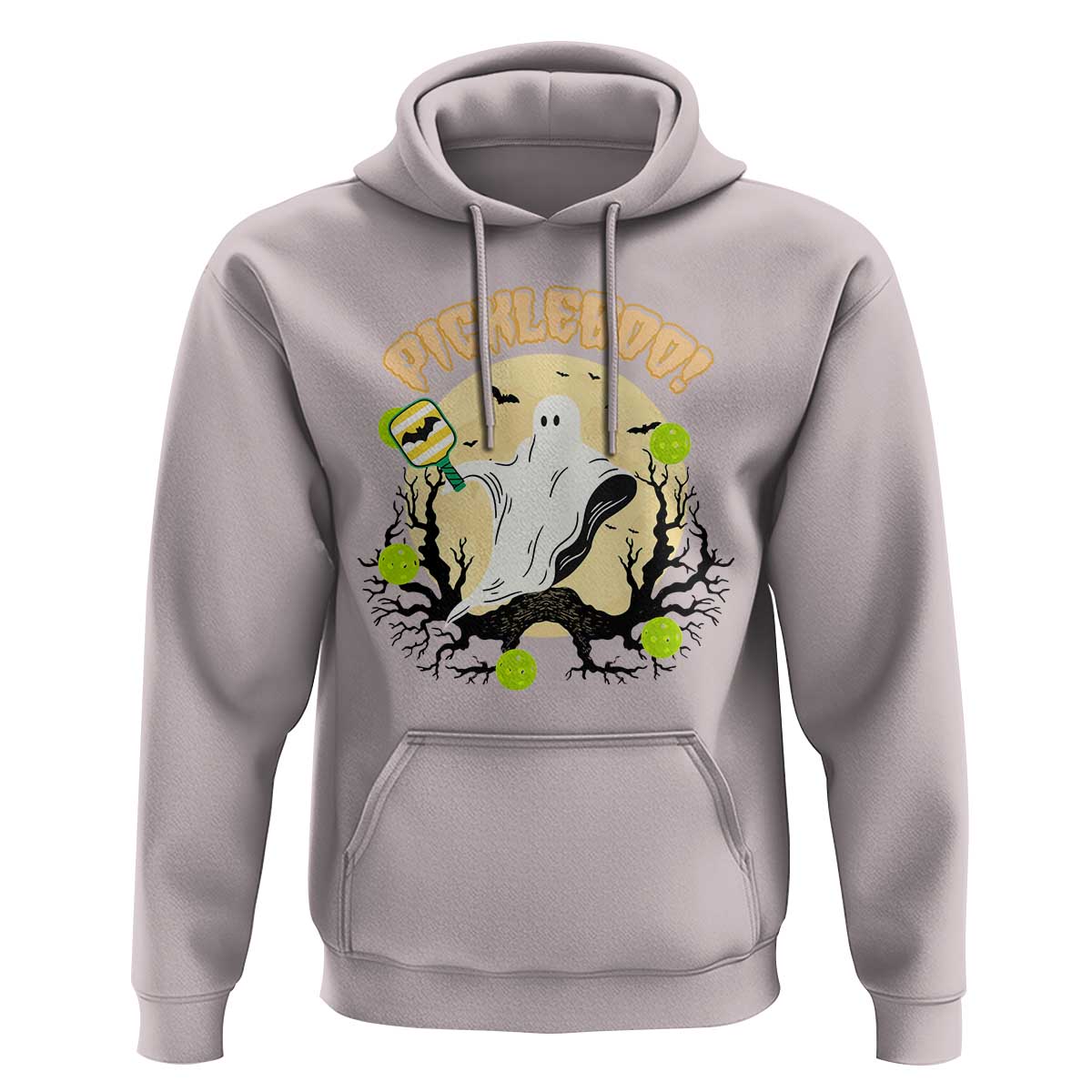 Funny Halloween Pickleball Hoodie Pickleboo Ghost Costume - Wonder Print Shop