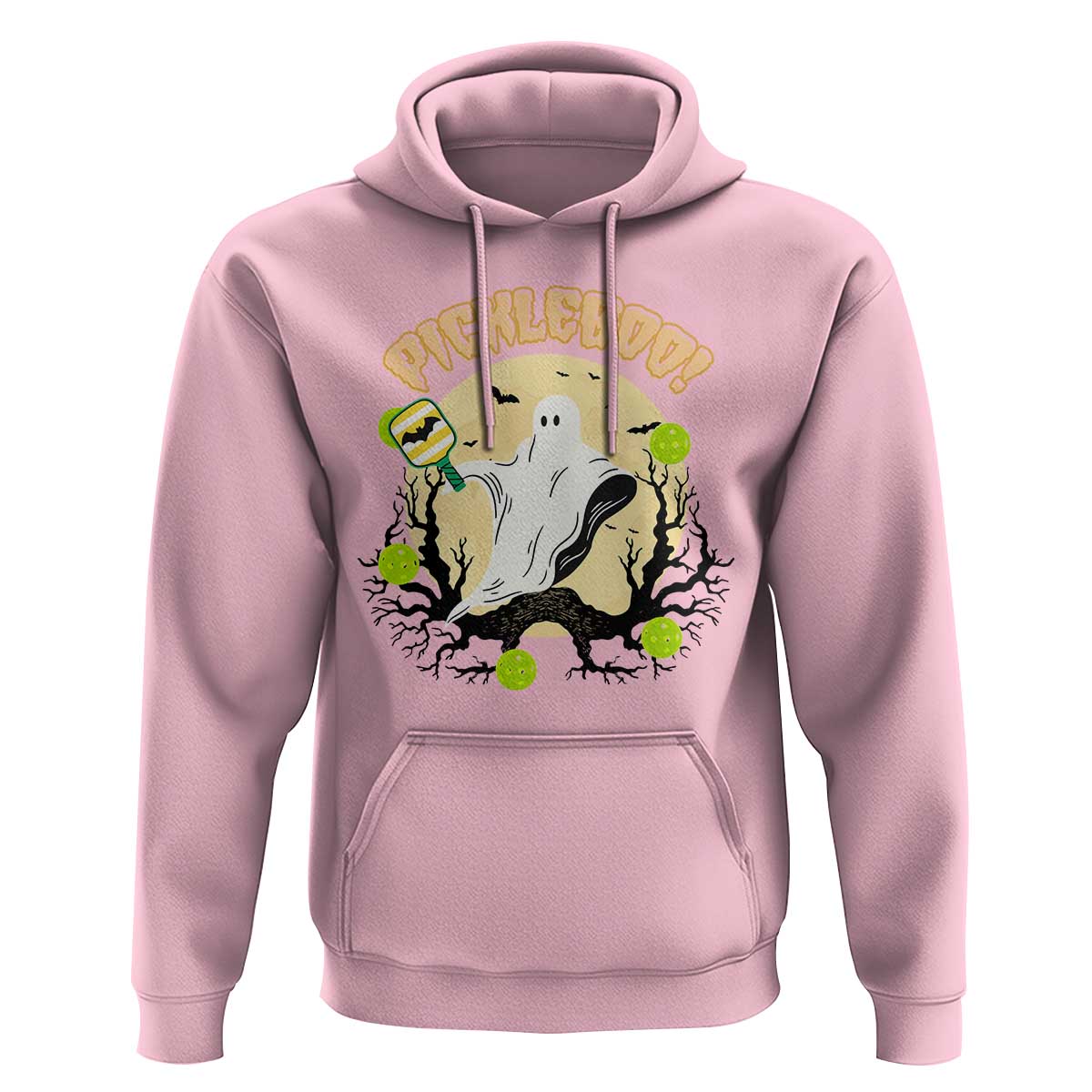 Funny Halloween Pickleball Hoodie Pickleboo Ghost Costume - Wonder Print Shop