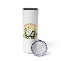 Funny Halloween Pickleball Skinny Tumbler Pickleboo Ghost Costume
