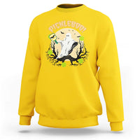 Funny Halloween Pickleball Sweatshirt Pickleboo Ghost Costume - Wonder Print Shop