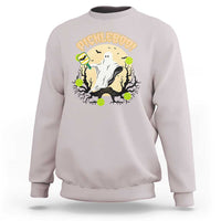 Funny Halloween Pickleball Sweatshirt Pickleboo Ghost Costume - Wonder Print Shop