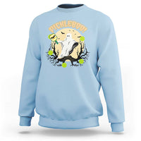 Funny Halloween Pickleball Sweatshirt Pickleboo Ghost Costume - Wonder Print Shop