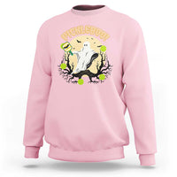 Funny Halloween Pickleball Sweatshirt Pickleboo Ghost Costume - Wonder Print Shop