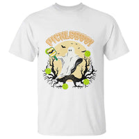 Funny Halloween Pickleball T Shirt Pickleboo Ghost Costume - Wonder Print Shop