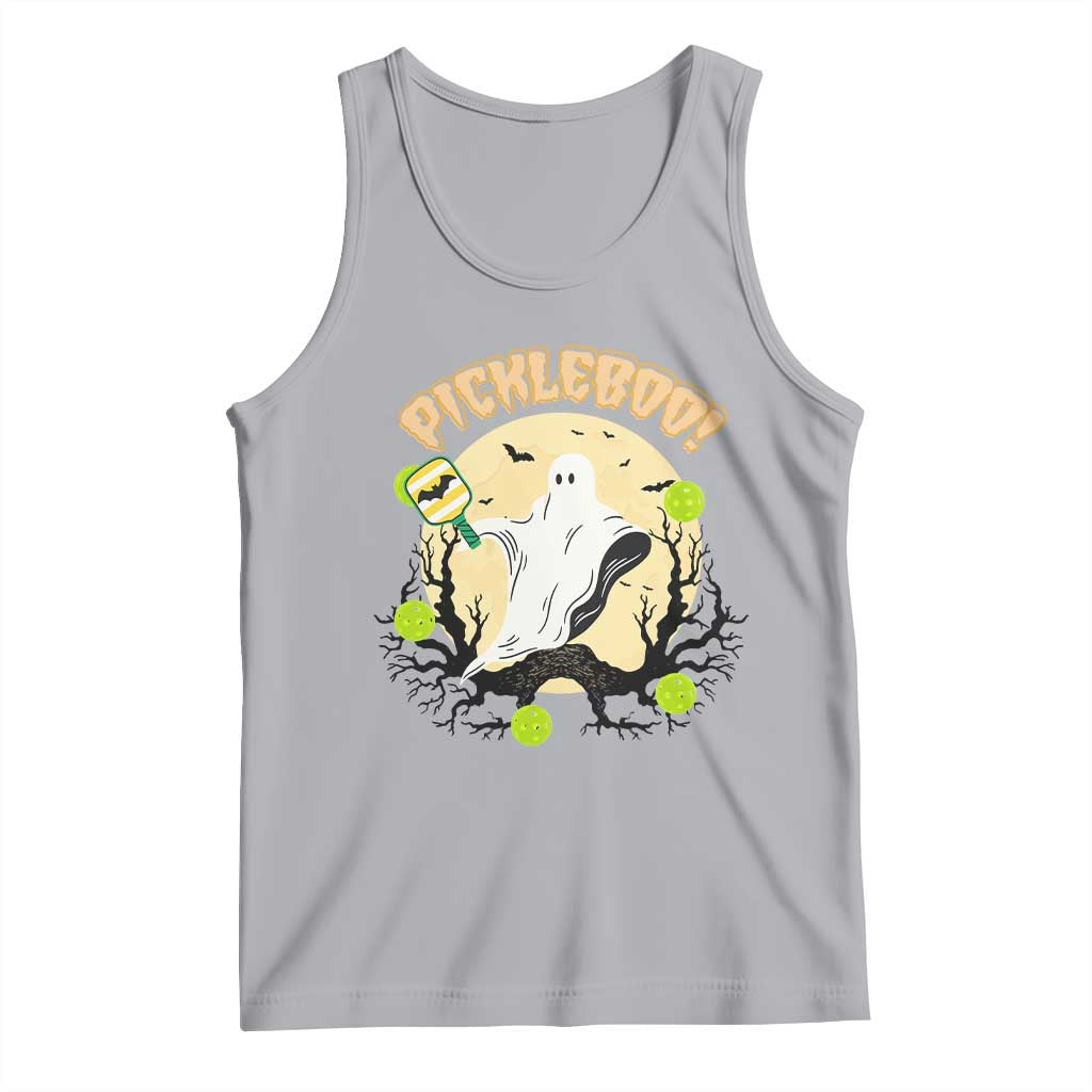 Funny Halloween Pickleball Tank Top Pickleboo Ghost Costume - Wonder Print Shop