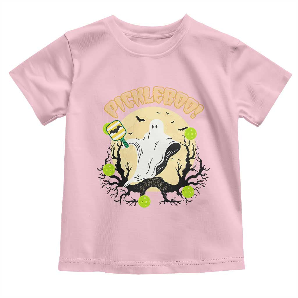 Funny Halloween Pickleball Toddler T Shirt Pickleboo Ghost Costume - Wonder Print Shop