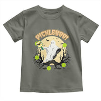 Funny Halloween Pickleball Toddler T Shirt Pickleboo Ghost Costume - Wonder Print Shop