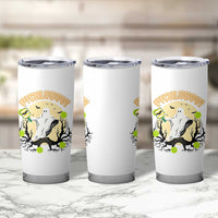 Funny Halloween Pickleball Tumbler Cup Pickleboo Ghost Costume
