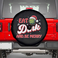 Funny Pickleball Christmas Spare Tire Cover Eat Dink And Be Merry - Wonder Print Shop