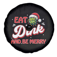 Funny Pickleball Christmas Spare Tire Cover Eat Dink And Be Merry - Wonder Print Shop