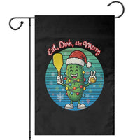 Funny Pickleball Christmas Garden Flag Eat Dink And Be Merry Gift For Players - Wonder Print Shop